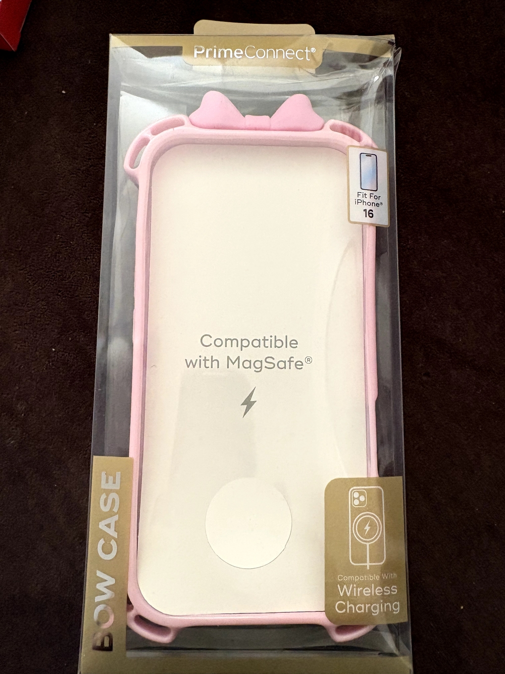 Pink Bow Case Compatible with MagSafe for iPhone 16